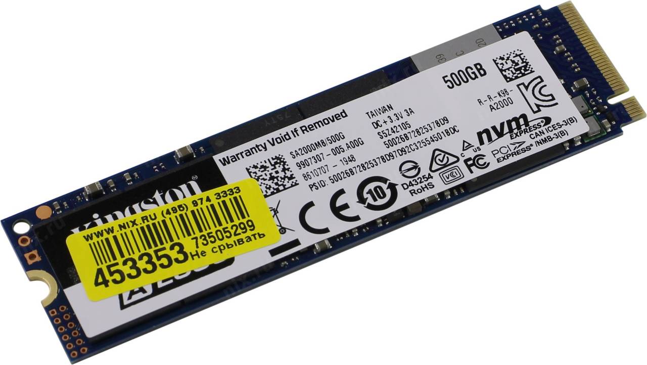   SSD 500 Gb M.2 2280 M Kingston A2000 [SA2000M8/500G]