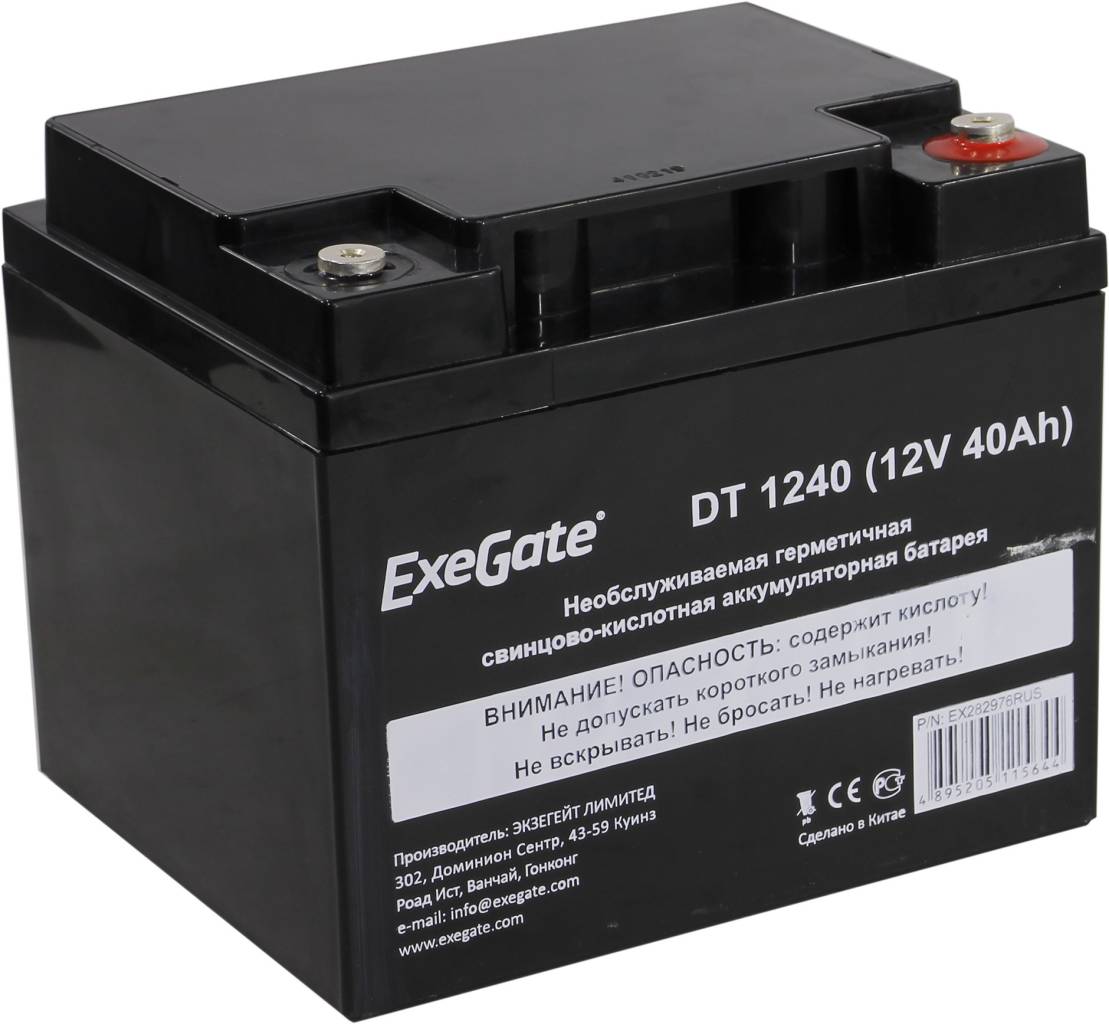   12V   40Ah Exegate DT 1240  UPS [EX282976RUS]