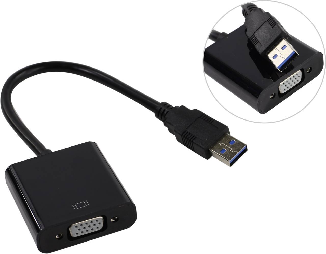 купить Конвертер USB 3.0 to VGA Adapter Cablexpert [AB-U3M-VGAF-01]