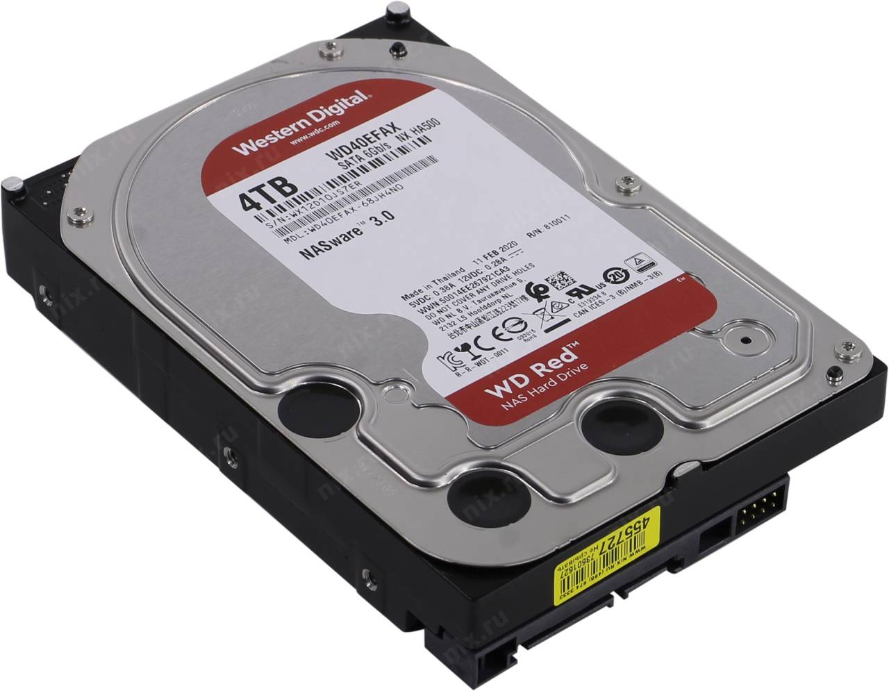купить Жесткий диск 4 Tb SATA-III Western Digital Red [WD40EFAX] 3.5” 5400rpm 256Mb