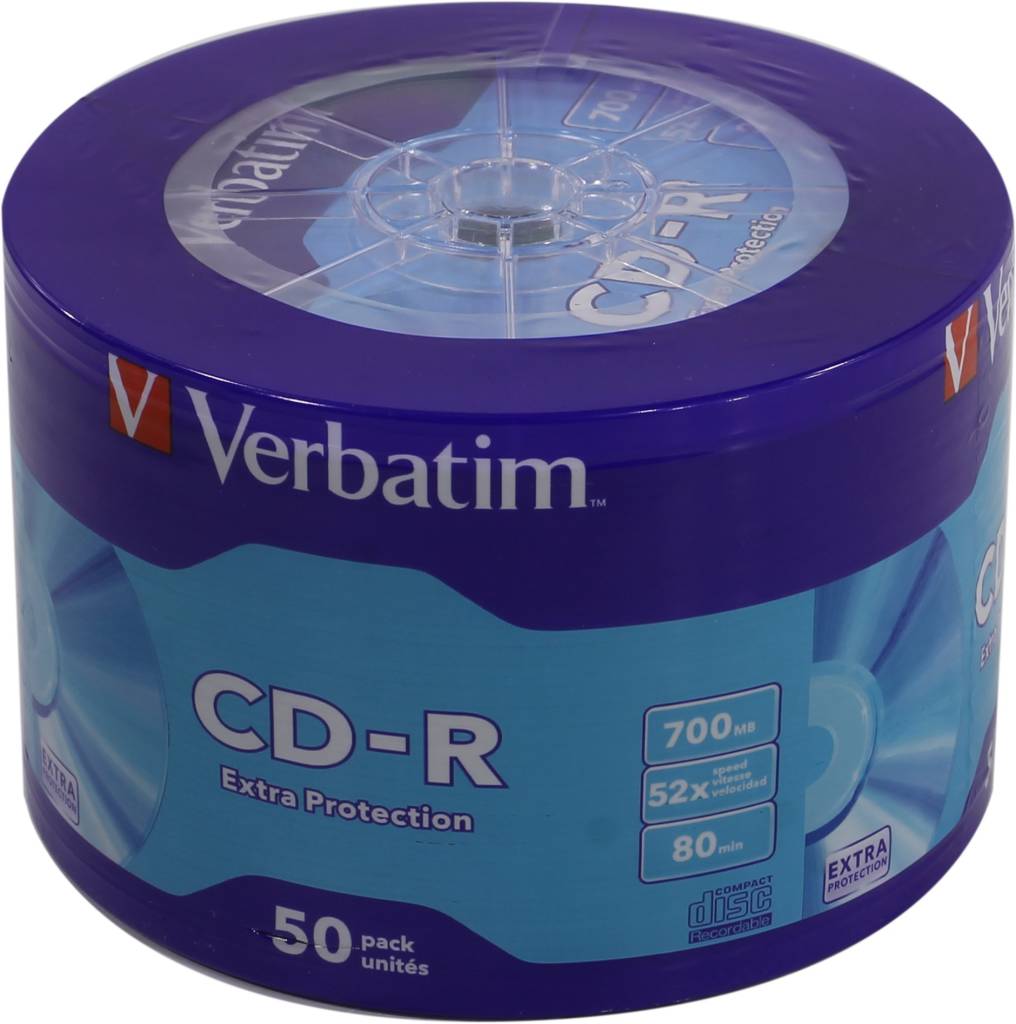     CD-R Verbatim 700Mb 52x sp. [.50 ] [43728]