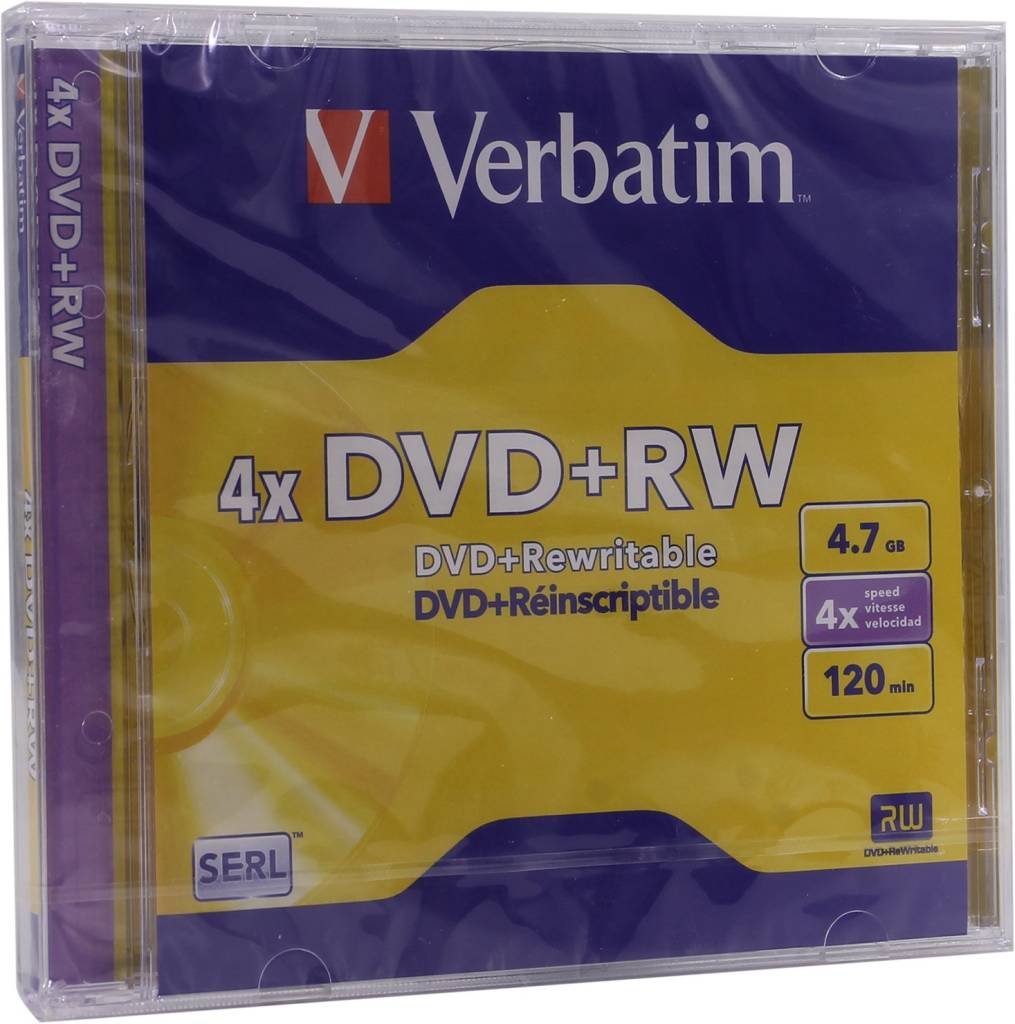   DVD+RW Verbatim 4.7Gb 4x [43228]