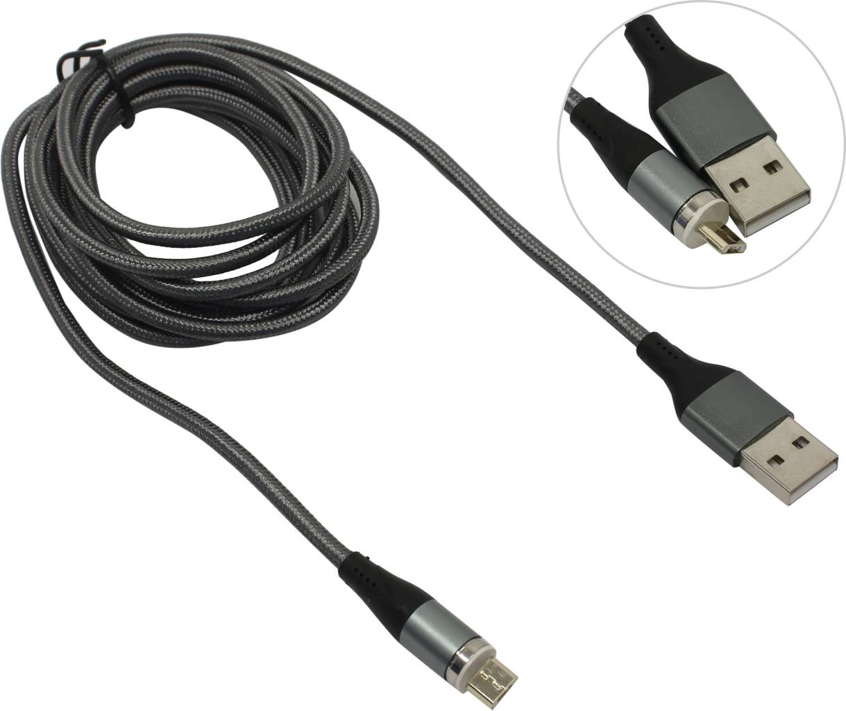   USB 2.0 AM-- >  USB micro-B 2 Jet.A [JA-DC28 2 Gray]