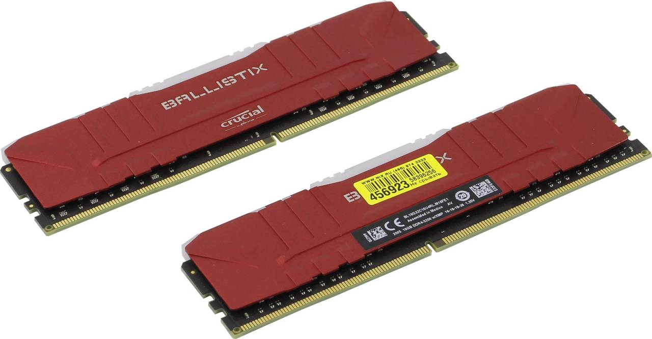    DDR4 DIMM 32Gb PC-25600 Crucial Ballistix RGB [BL2K16G32C16U4RL] KIT 2*16Gb CL16