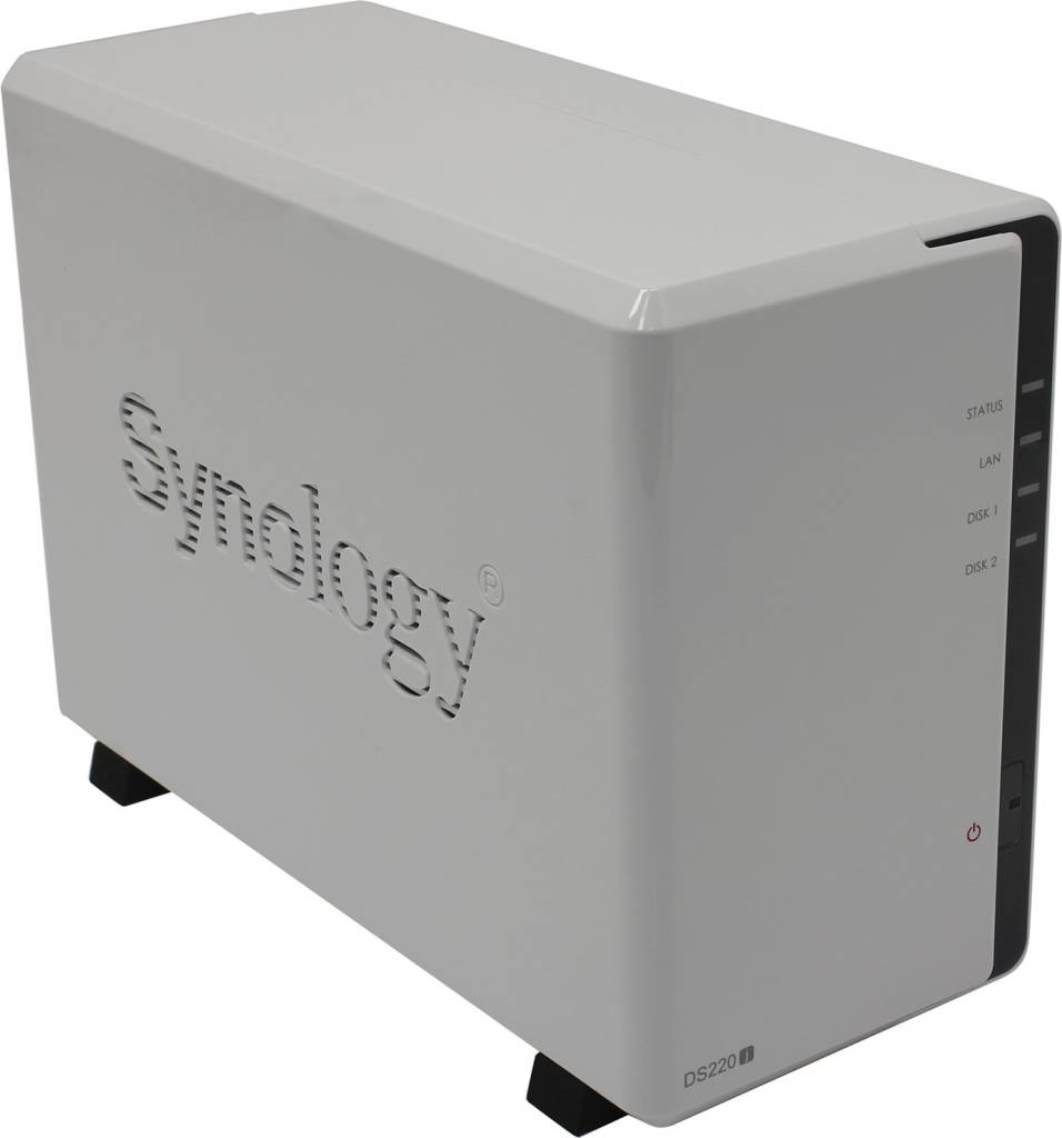     Synology[DS220j]Disk Station(2x3.5 HDD SATA,RAID 0/1/JBOD,GbLAN,2xUSB3.0)