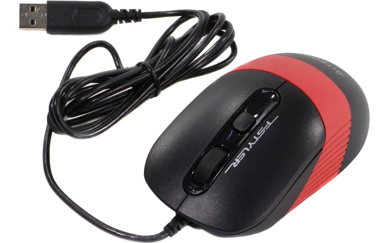   USB A4Tech FSTYLER Optical Mouse [FM10 black/red] (RTL)
