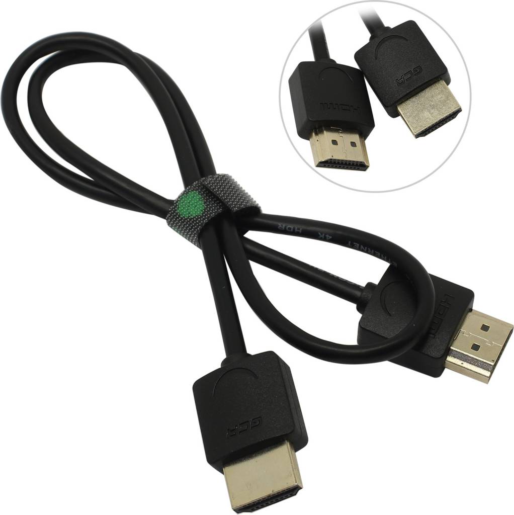 купить Кабель HDMI to HDMI (19M -19M)  0.5м ver2.0 Greenconnect [GCR-51592-0.5m]