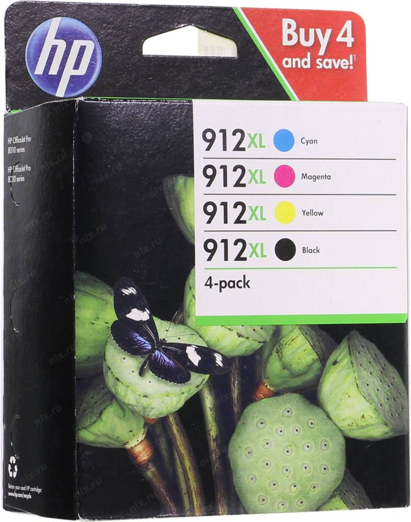   HP 3YP34AE (B/C/M/Y) (o)  HP OfficeJet 8010/8020 