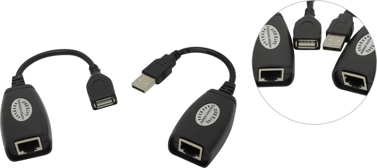купить Удлинитель USB по витой паре до 45м [USB-RJXT]