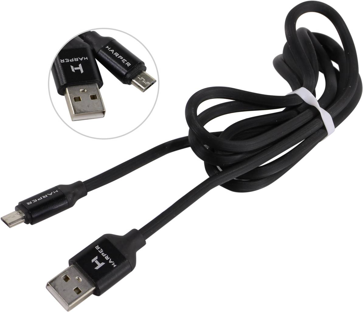   USB AM-- >micro-B 1 HARPER [SCH-330 Black]