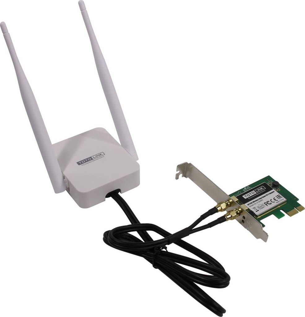    PCI-Ex1 TOTOLINK [A1200PE] Wireless PCI-E Adapter (802.11ac)