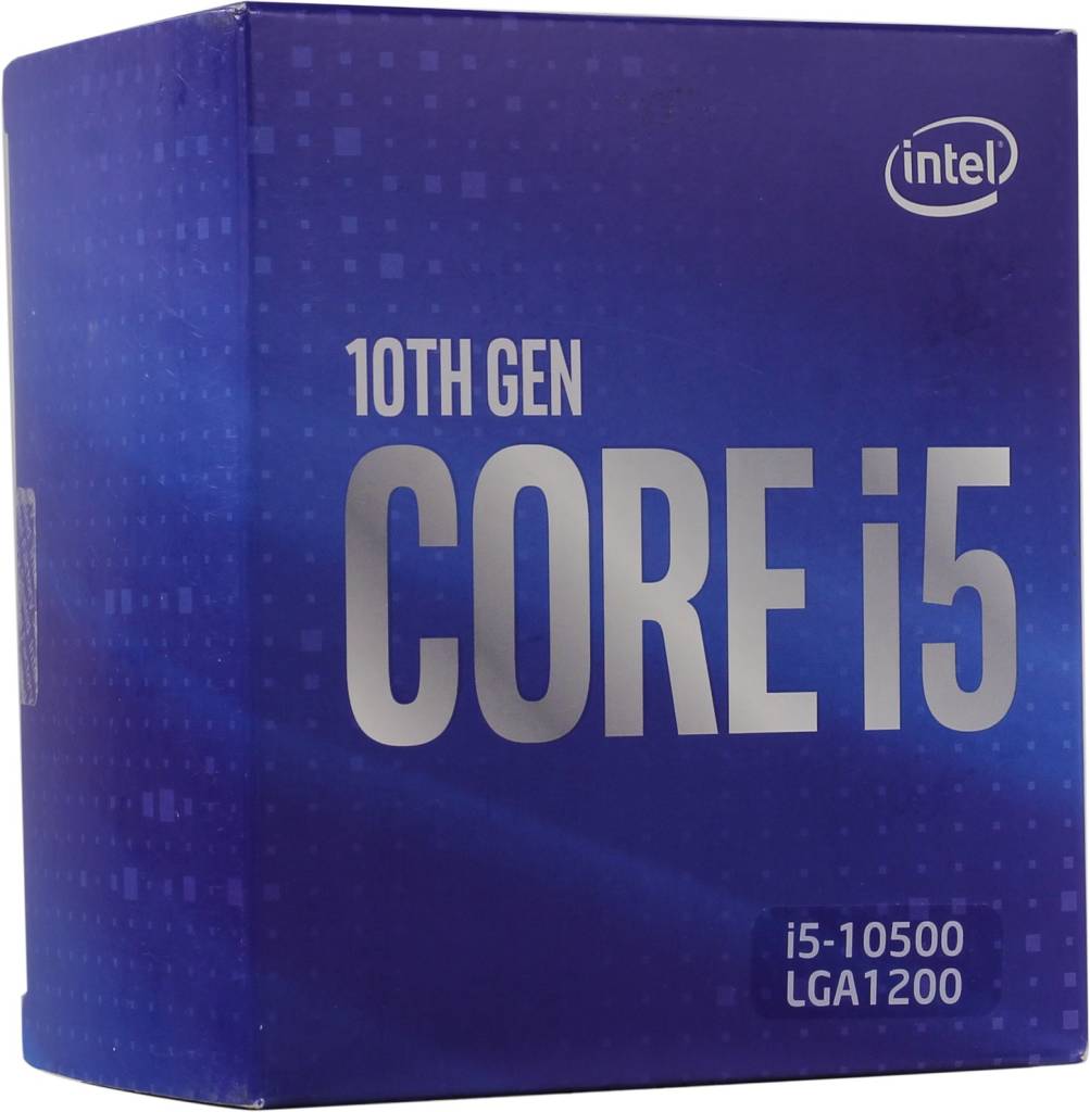  Intel Core i5-10500 BOX 3.1 GHz/6core/SVGA UHDGraphics 630/12Mb/65W/8 GT/s LGA1200