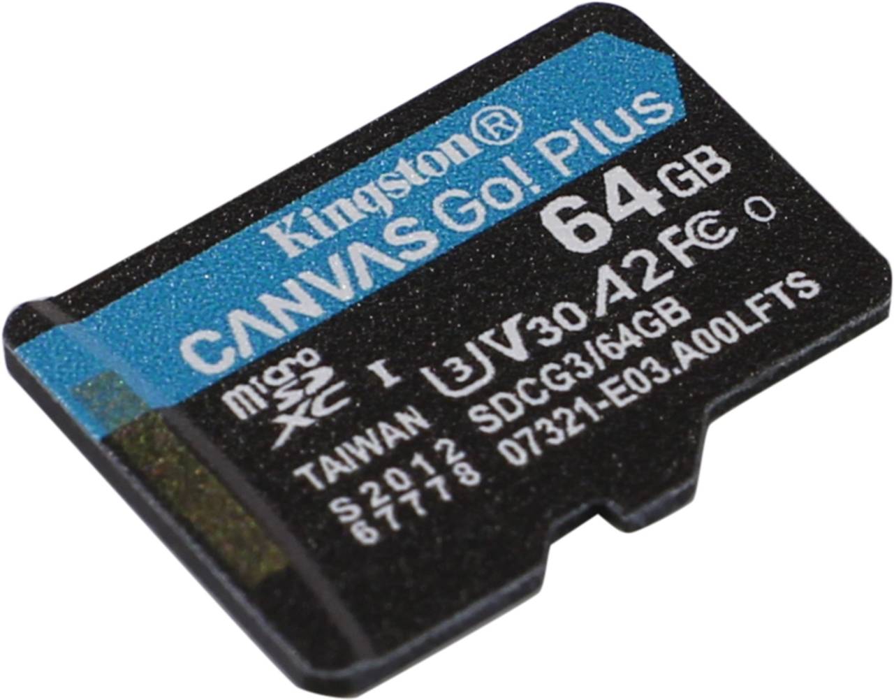    microSDXC 64Gb Kingston [SDCG3/64GBSP] A2 V30 UHS-IU3