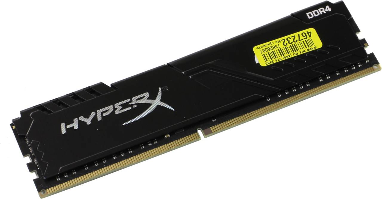    DDR4 DIMM 16Gb PC-21300 Kingston HyperX Fury [HX426C16FB4/16] CL16