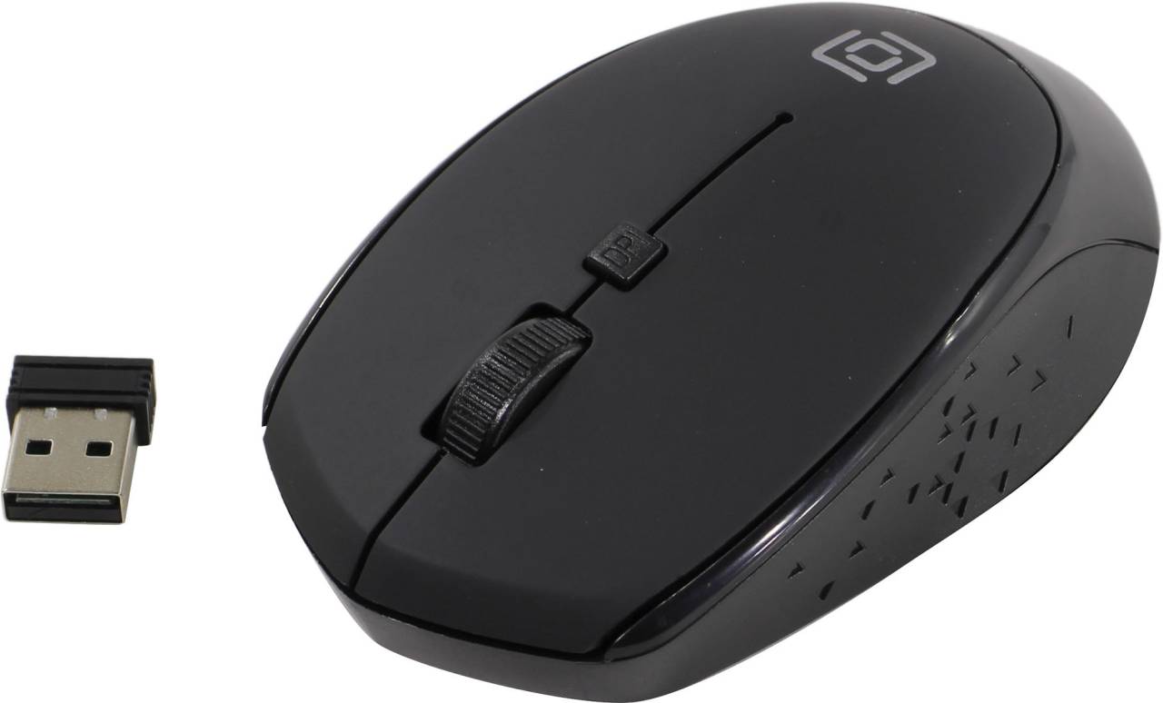   USB OKLICK Wireless Optical Mouse [488MW] [Black] (RTL) USB 4.( ) [1196560]