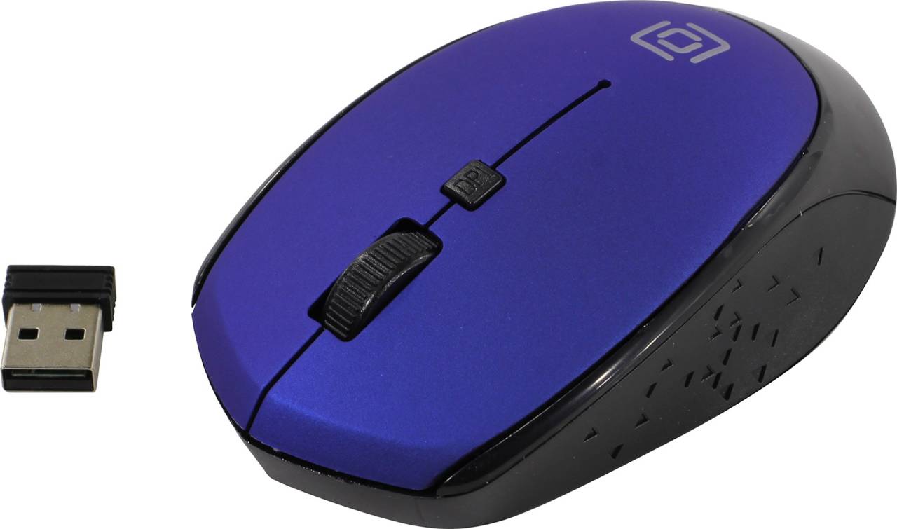   USB OKLICK Wireless Optical Mouse [488MW] [Black&Blue] (RTL) USB 4.( ) [1196569]