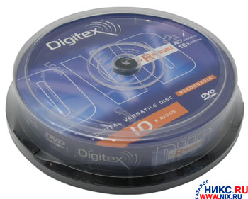   DVD-R Digitex 16x 4.7Gb ( 10 ) CakeBox printable