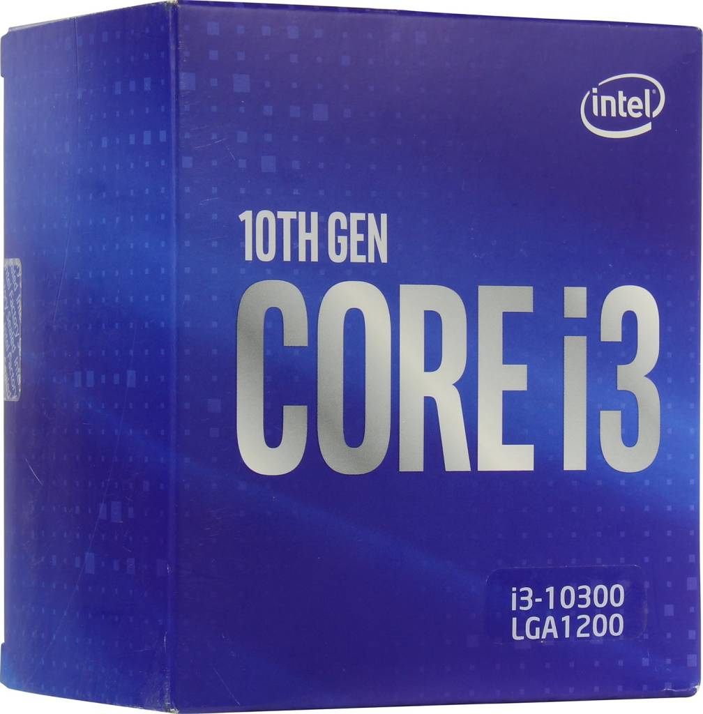   Intel Core i3-10300 BOX 3.7 GHz/4core/SVGA UHD Graphics630/6Mb/65W/8 GT/s LGA1200