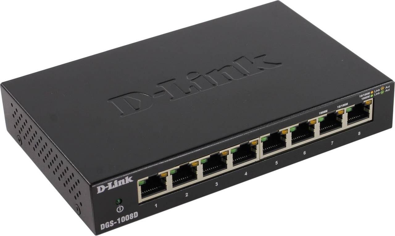   D-Link [DGS-1008D /J3B] 8-port Gigabit Switch (8UTP 1000Mbps)