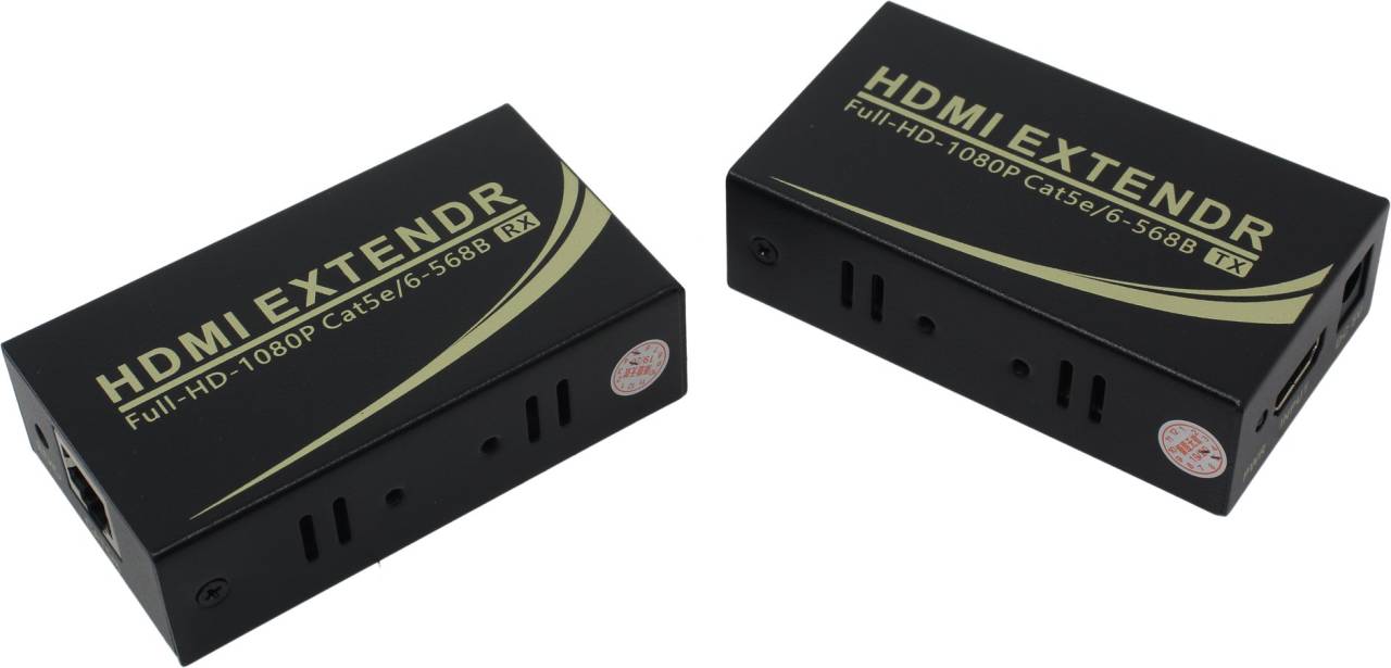 купить Удлинитель] HDMI Extender (HDMI 19F- > RJ45 - > HDMI 19F, до 50м) KS-is [KS-430