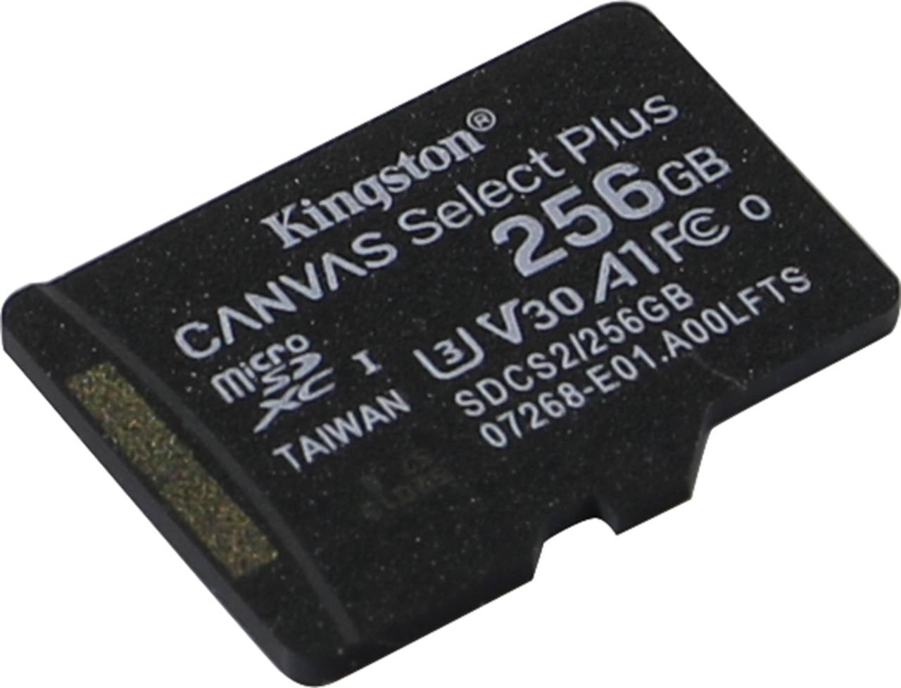    microSDXC 256Gb Kingston [SDCS2/256GBSP] A1 V30 UHS-I U3 Class10