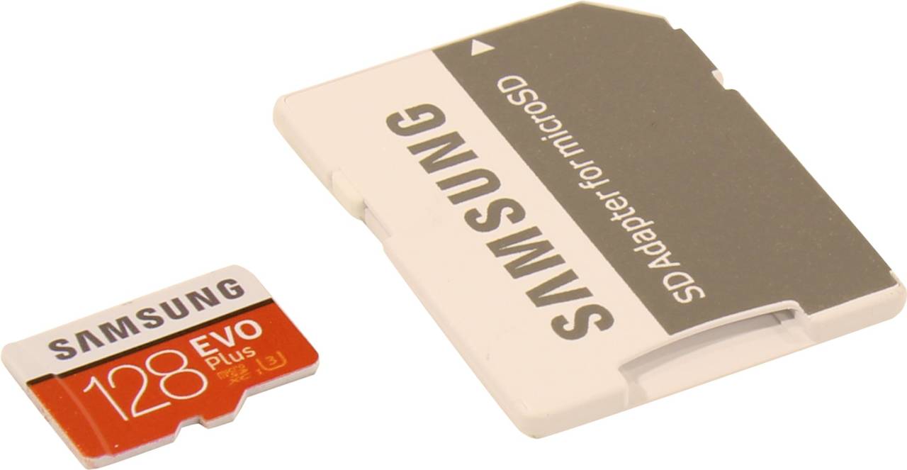    microSDXC 128Gb Samsung EVO Plus [MB-MC128HA/RU] Class10 UHS-I U3+microSD-- >S