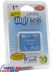    A-Data MyFlash CompactFlash Card 1Gb 120x