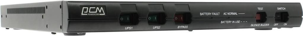  UPS   600VA PowerCom (KIN-600AP-RM) Rack Mount 1U (  )