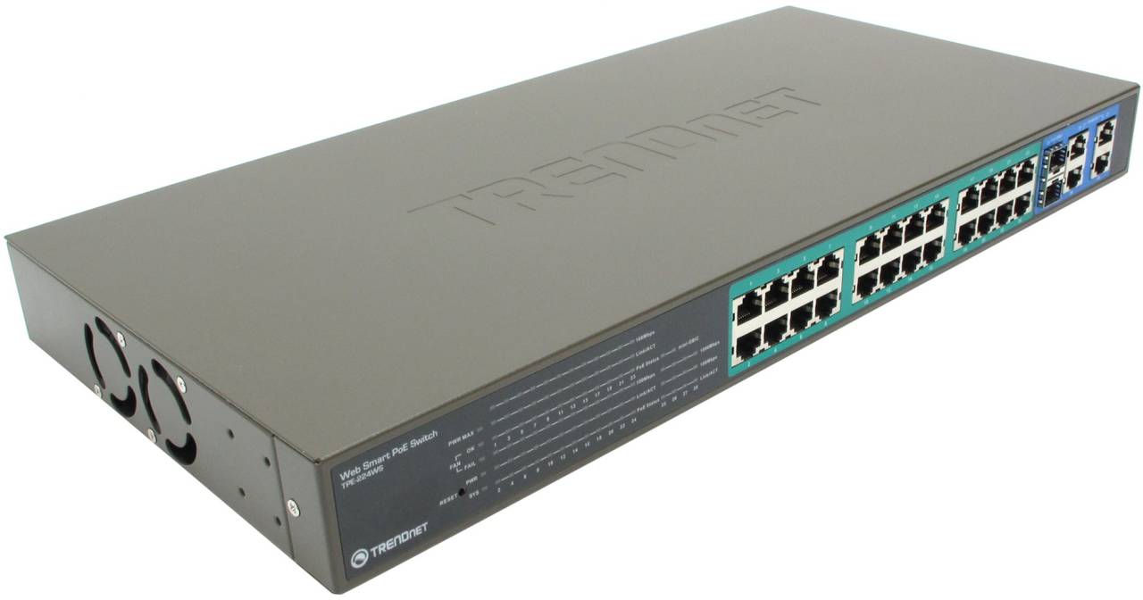   26-. TRENDnet [TPE-224WS] 26-port Web Smart PoE (24port 10/100Mbps+2port 10/100/1000M