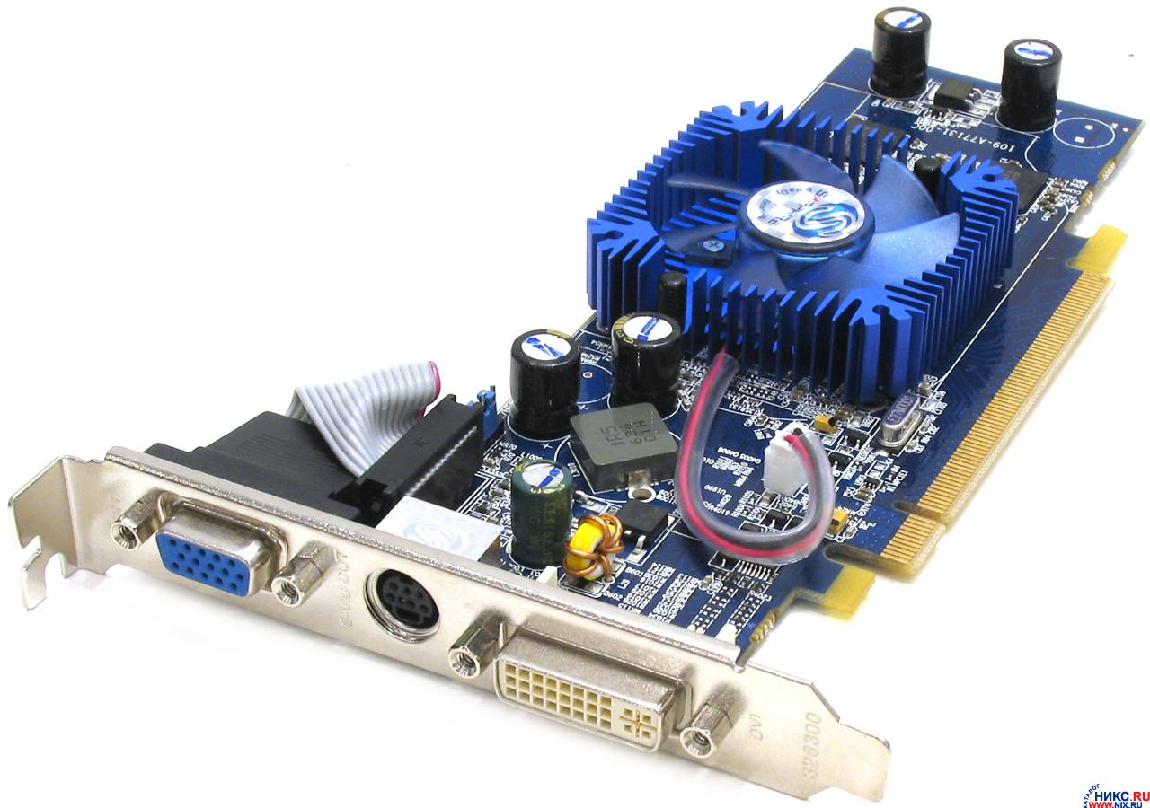 купить Видеоадаптер PCI-E 256Mb DDR Sapphire [ATI RADEON X1300XT] (OEM) 64bit +DVI+TV Out  !!! ТОЛЬКО СКЛАД !!!