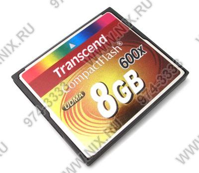    Transcend [TS8GCF600] CompactFlash Card 8Gb 600x