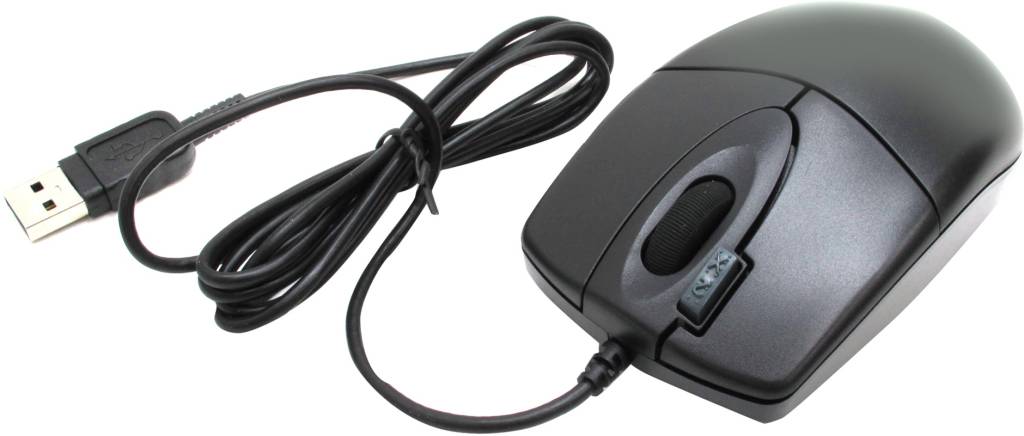   USB A4-Tech 2X Click Optical Mouse [OP-620D-Black] (RTL) 4.( )