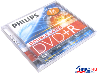  DVD+R Philips  8x 8.5Gb Double Layer