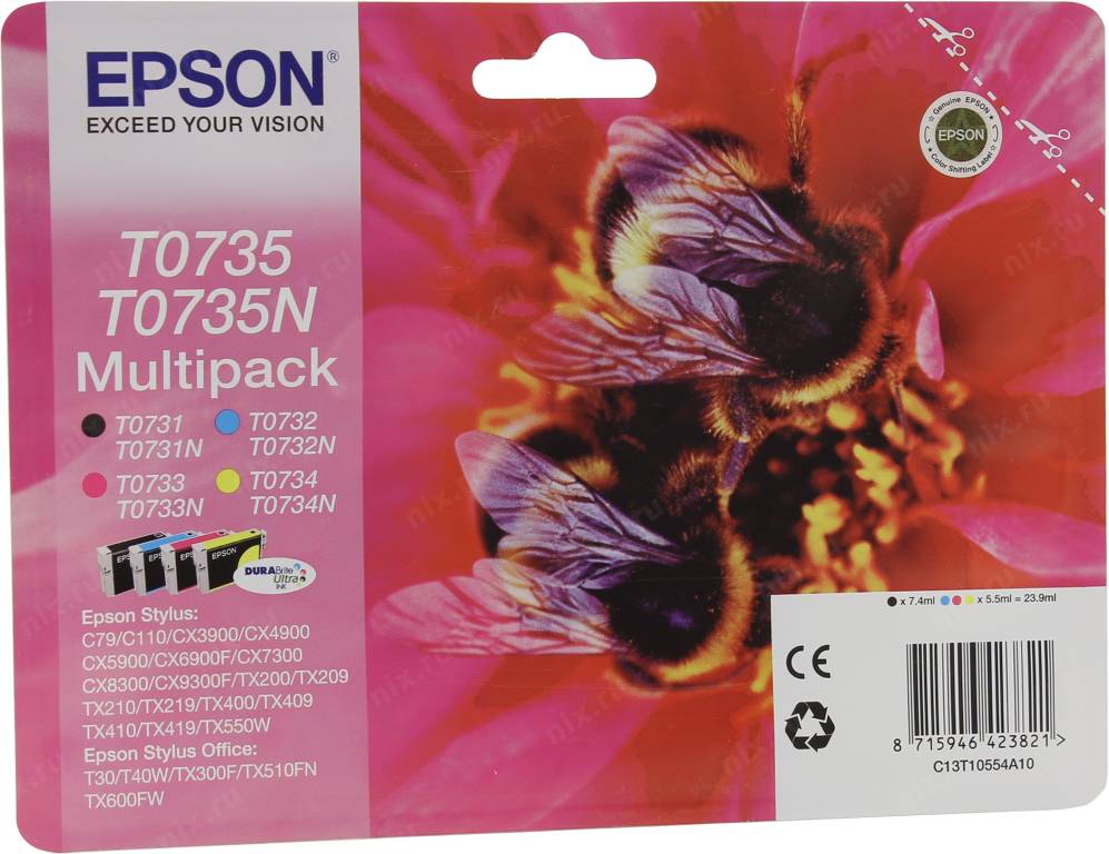   Epson T07354/T10554 Multi Pack   4  [CMYK] EPS ST C79,CX3900/4900/59