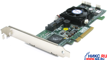   Areca ARC-1210x8(RTL)PCI-E x8,4-port SATA-II 300,RAID 0/1(0+1)/3/5/JBOD,Cache 128Mb