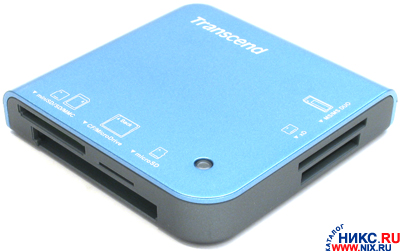   Transcend[TS-RDM2B]Blue USB2.0 CF/MD/MMC/SD/Mini SD/micro SD/xD/MS(/Pro/Duo)Card Reader/Writ