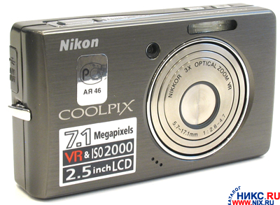    Nikon CoolPix S500[Black](7.1Mpx,35-105mm,3x,F2.8-4.7,JPG,26Mb+SD/SDHC,2.5,USB,AV,L