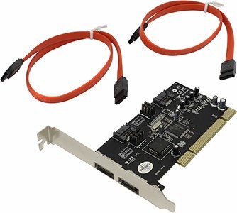   STLab A-182 (RTL) PCI, SATA150 , 2port-ext / 2port-int, RAID