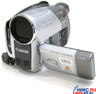    Canon DC50 DVD Camcorder (DVD-RW/-R/-R DL, 5.0 Mpx, 10xZoom, , 2.7)