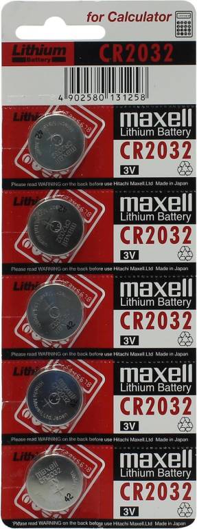  .  CR2032 Maxell CR2032-5 (Li, 3V) (. 5 )