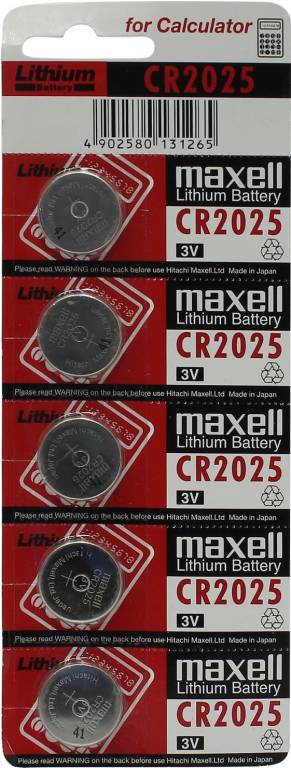  .  CR2025 (Li, 3V) Maxell CR2025-5 [. 5 .]