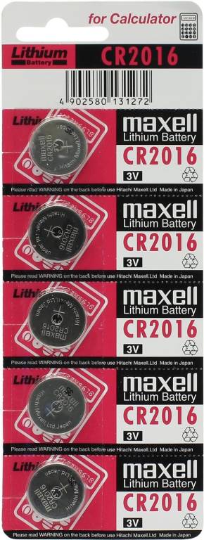  .  CR2016 (Li, 3V) Maxell CR2016-5 [. 5 .]