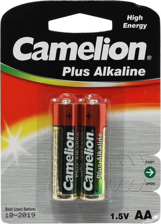  .  AA 1.5V Camelion LR6-2 Super/Ultra/Plus,  (alkaline) [. 2 .]