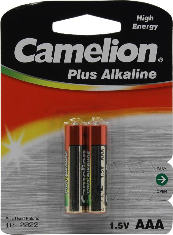  .  AAA 1.5V Camelion LR03-2,  (alkaline) [. 2 .]