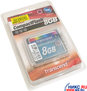    Transcend [TS8GCF266] CompactFlash Card 8Gb 266x