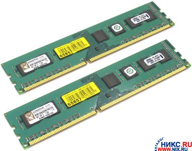    DDR3 DIMM  2Gb PC- 8500 Kingston [KVR1066D3N7K2/2G] KIT2*1Gb CL7
