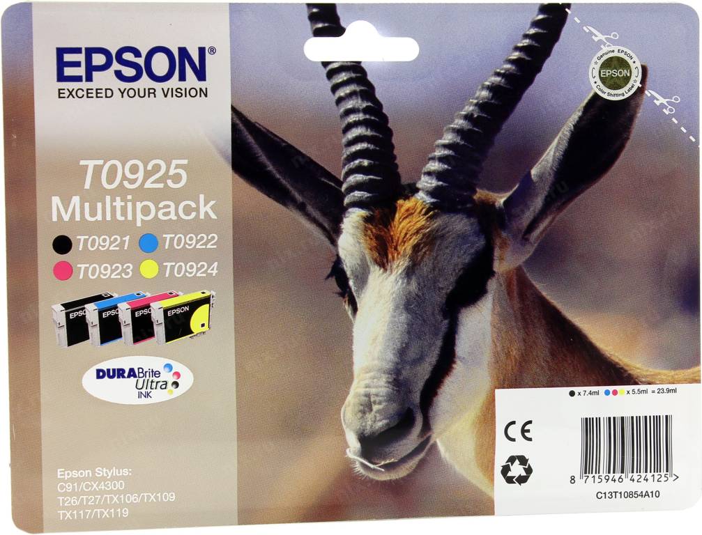   Epson T09254/T10854 Multi Pack   4  [CMYK] EPS ST C91/CX4300