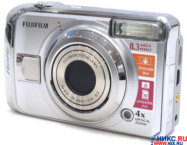    FujiFilm FinePix A820[Silver](8.3Mpx,39-156mm,4x,F2.9-6.3,JPG,10Mb+0Mb xD/SD,2.5,US