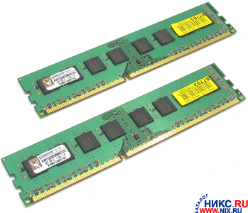    DDR3 DIMM  2Gb PC-10600 Kingston [KVR1333D3N8K2/2G] KIT2*1Gb  CL8