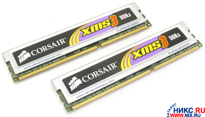    DDR3 DIMM  2Gb PC- 8500 Corsair [TWIN3X2048-1066C7] KIT2*1Gb